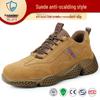 Breathable Men’s Fireproof, Anti-Smash, Anti-Puncture Safety Shoes - Comfortable, Wear-Resistant, Non-Slip Work Shoes for Welders