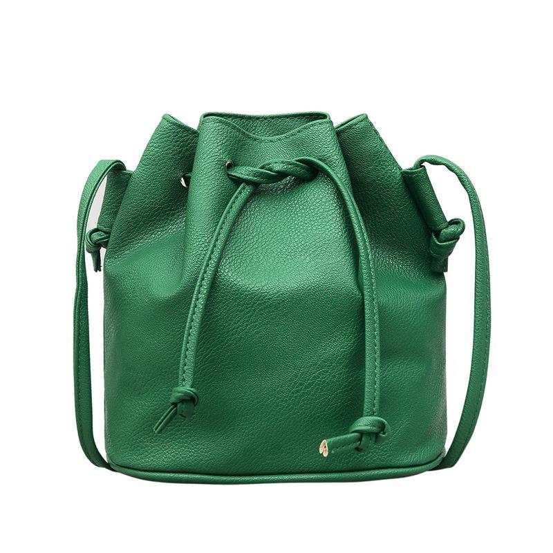 Elegant Hot Sale Women Handbag Small Bucket Shape Bags Pu Leather Shoulder Crossbody Bag With Timeless Design