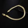 6mm Chain Bracelet 18K Gold Plated Fashion Men Women Classic Luxury Girlfriend Couple Unisex Fashion Accessory