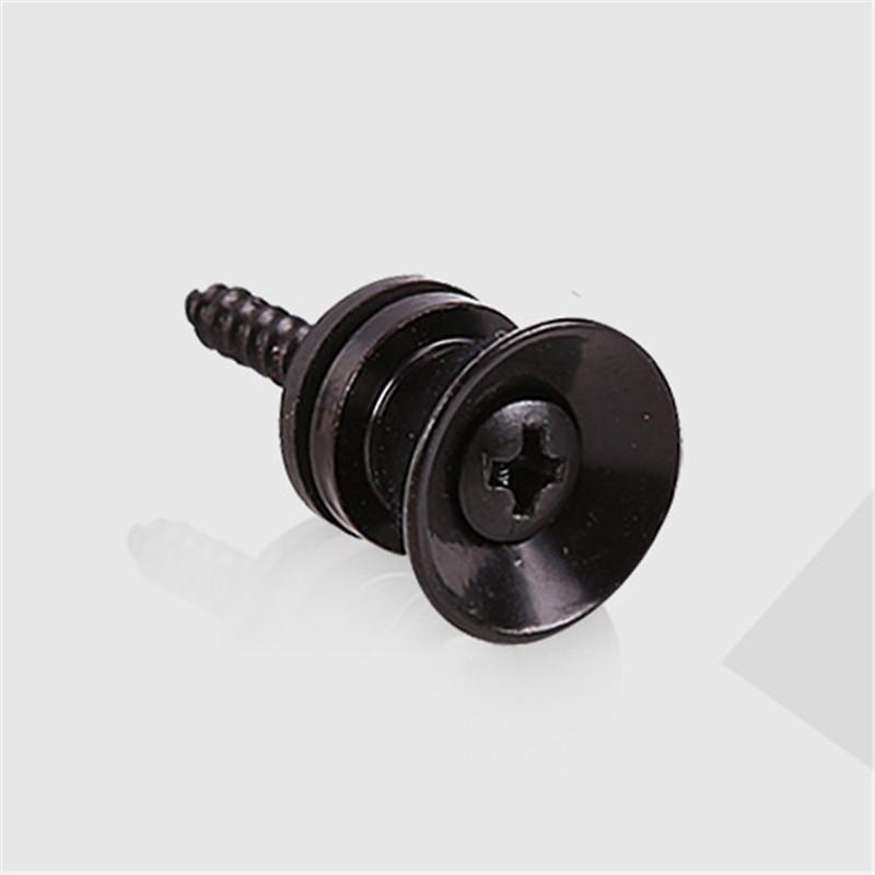 

Металлическая пуговица для электрогитары, фиксаторы ремня для электробас-гитары, металлические штифты для пряжки укулеле, детали, аксессуары для гитары, многоцветный чёрный