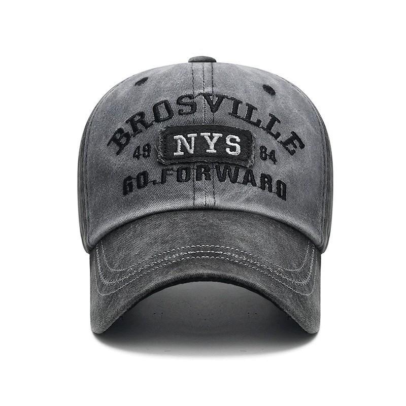 Retro Distressed Duckbill Cap – Large Head Fit, Versatile, Washed Baseball Style
