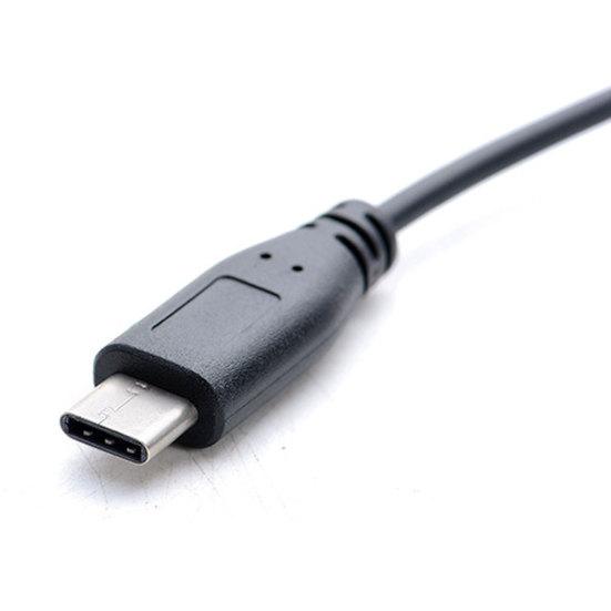 Type-C To Type-C&Micro To 2 Male 5P Female Y Splitter Charging Extension Cable