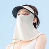 New Design Anti-UV Outdoor Cool Ice Silk Custom Full Face Summer Women Sunscreen Visor with Face Mask