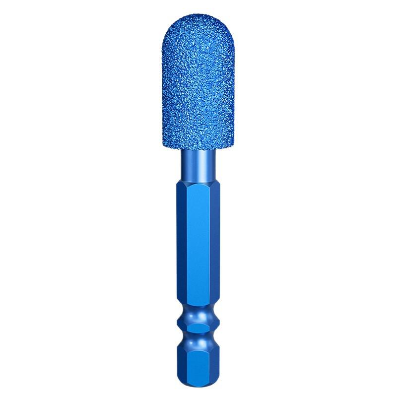 Hex Shank Diamond Grit Grinding Head for Hand Drills - Inner Hole Polishing & Milling Cutter Tool