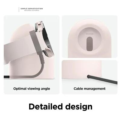 Compatível com Samsung Galaxy Watch 5 Suporte de carregador 40 44 46 mm Galaxy Watch3 4 5 Pro Carregador de silicone Suporte 45 mm
