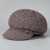 Winter Hat Ladies Beret Mom Plush Woolen Cap Autumn Warm Octagonal Winter Hat