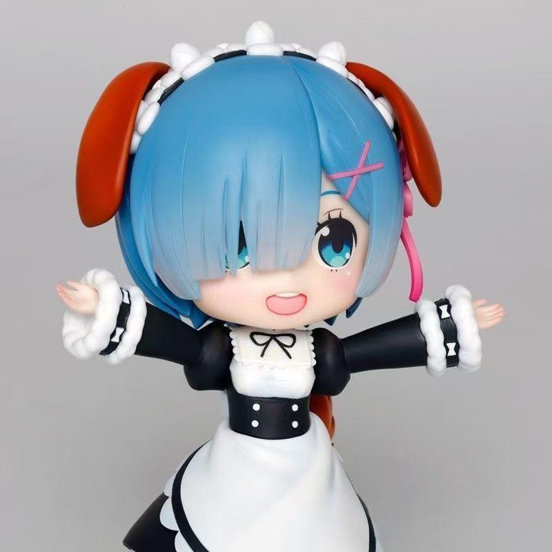 Re:life In Another World With The Soleil Q-version Rem Maid Puppy Cute Figure Pixiv Pretty Girl Model Ornament Toy Gifts