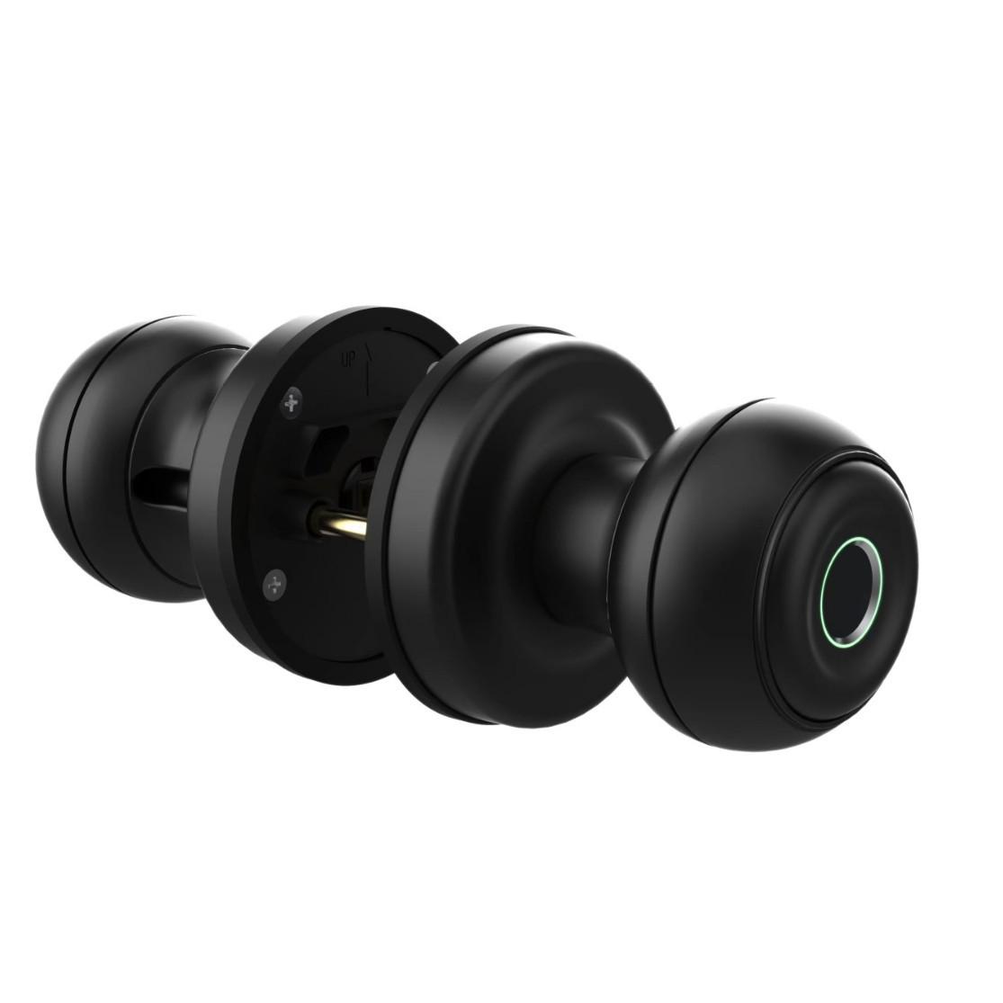 Modern Minimalist Smart Spherical Fingerprint Wooden Door Lock