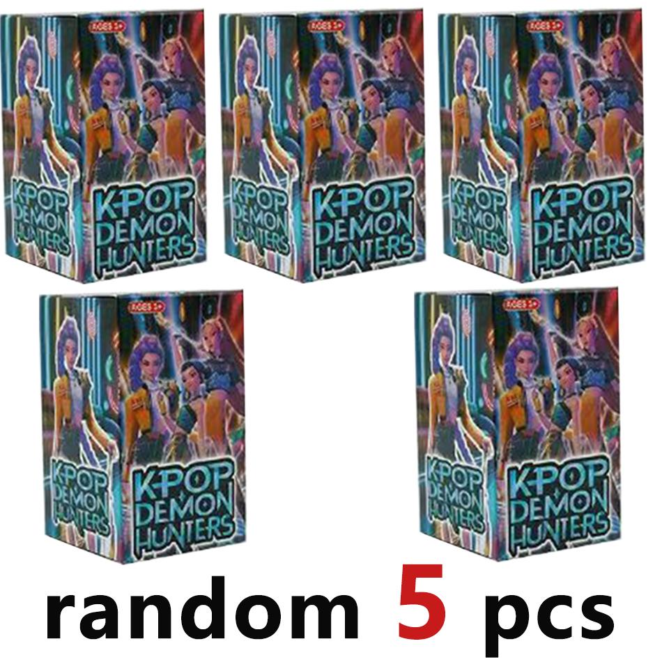 Hto Anime Demon Hunters blind box Demon Hunters Rumi Mira Zoey Tiger Toy Desk Decoration Statues Ornament Kid Christmas Gifts