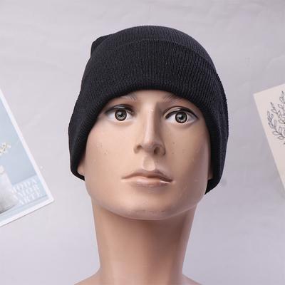 Czarny sweter wełniany dzianinowy wełniany hip hop czapka śnieżna Topi Benie Berhuruf