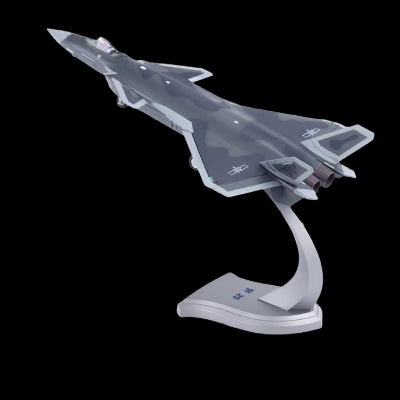 J-20 Fighter Jet Alloy Model - 1:60 Scale