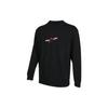 Jordan Embroidered Letter Print Breathable Sports Round Neck American Retro Long Sleeve T-Shirt Men Tops Black DH8963-010