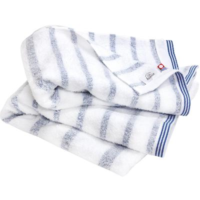 Imabari Towel Certified Bath Towel Hiorie Mist Mist Set of 2 Blue Made In Japan Border Imabari Brand Instant Absorption Quick Drying Room Drying