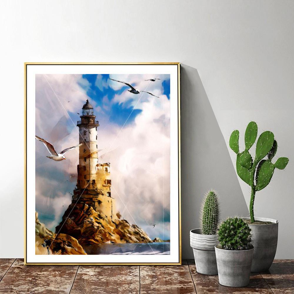 Elmas Boyama Manzara Elmas Sanat Boyama İğne İşi Elmas Nakış Boyama