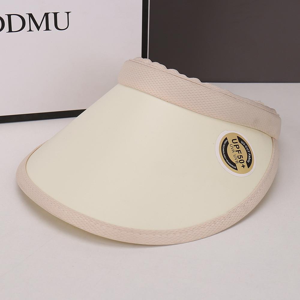 Summer Womens Black Vinyl Open Top Hat With Wide Brim For Sun Protection Sunhat For Outdoors