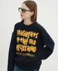 BLOND9 Timeless Jacquard Lettering Knit_Navy:Yellow