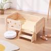 Hundebett für kleine Hunde & Katzen Holz-Hundehütte erhöhte Liegefläche Sommer Kühlbett für Welpen/Kätzchen Bodenfeuchteschutz Haustiermöbel