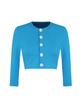 Soltipeullawo Crop Cardigan Blue