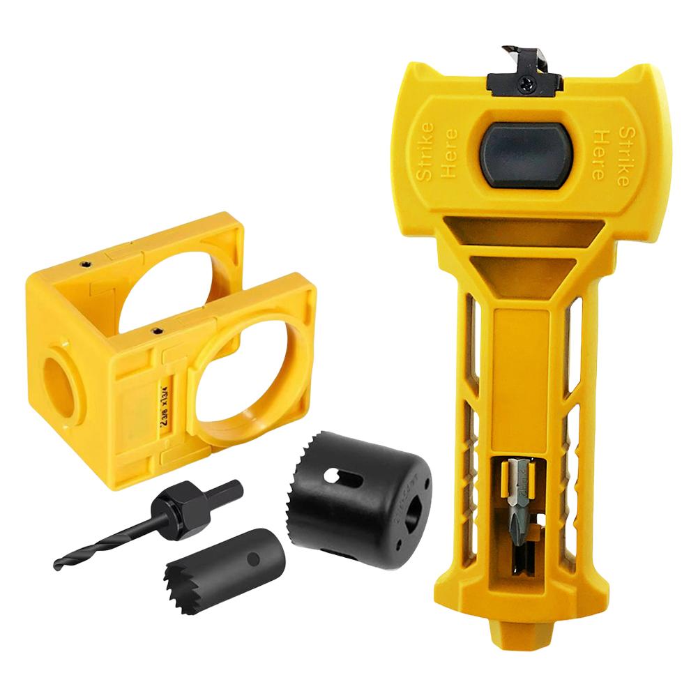 Door Latch Installation Kit Door Latch Mortise Tool Door Lock Hole Saw Set for Accurate Chiseling and Scoring