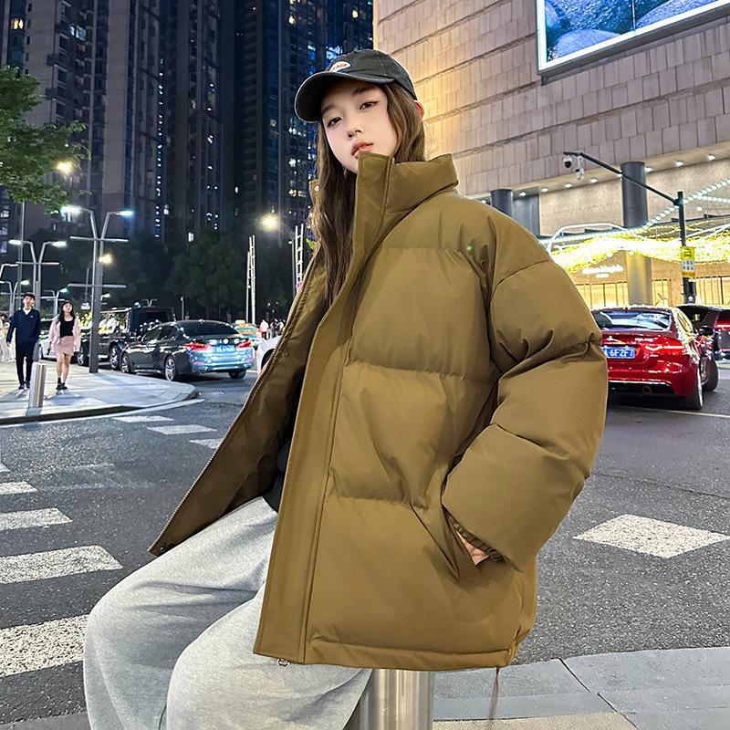 Men's Trendy Winter Cotton Jacket 2024 - Stand-up Collar, Loose Fit, Youthful Style