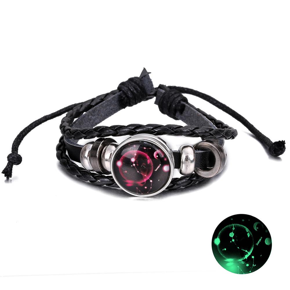 Cross-Border Punk Retro Leather Bracelet - DIY Noosa Buckle Hand Rope Jewelry Accessory (Semi-finished)