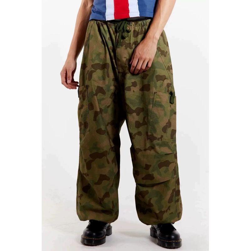 

Jaded Retro Camouflage Thin Female Summer Cargo Pants Flower color L