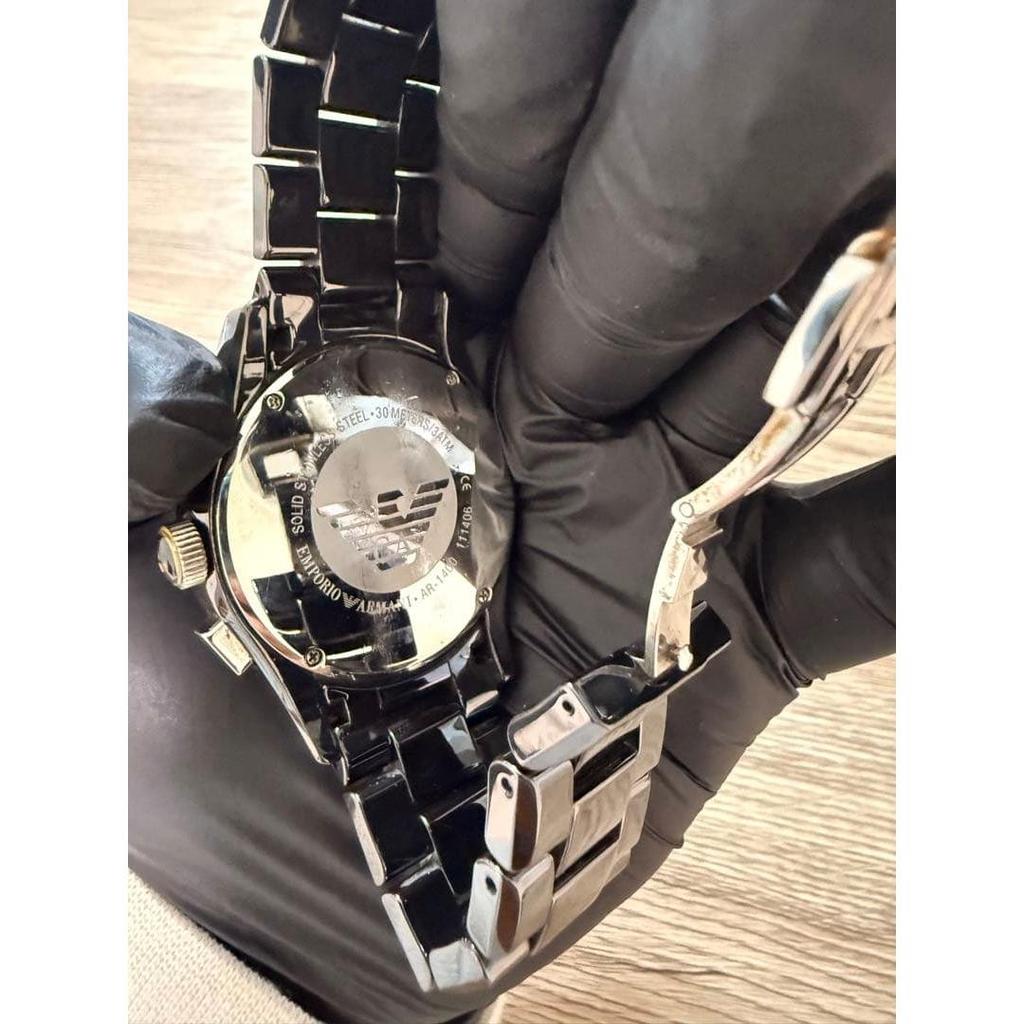 Used Beautiful item, final price reduction, Emporio ARMani AR1400 Ceramic Chronograph