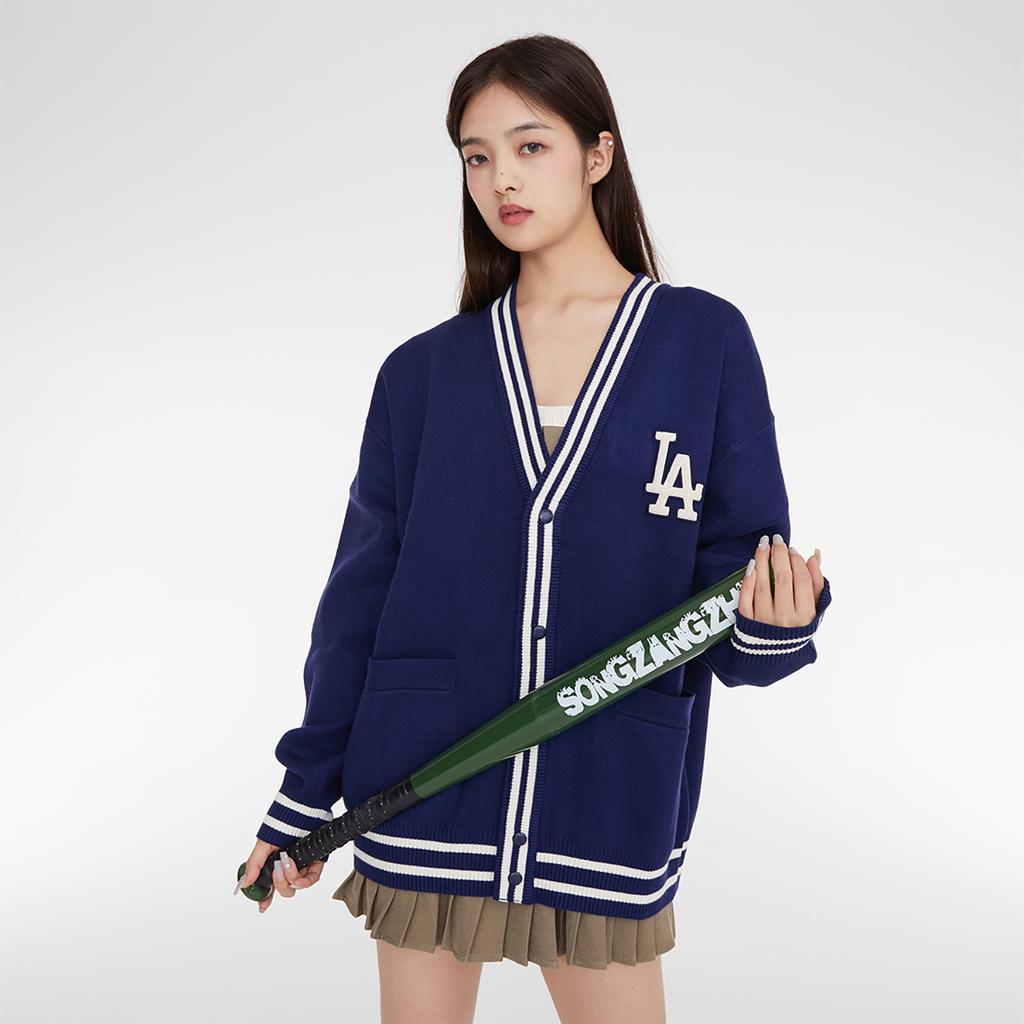 New MLB Los Angeles Dodgers Knitwear Unisex Navy Blue 3AKCV0134-07NYS