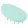3pcs Oval Shape Hair Brush Silicone Elastic Wide Teeth Shampoo Brush for Hair Washing Cleaning