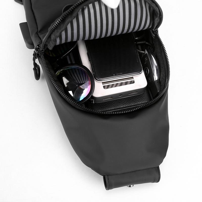 High Quality Waterproof Men Chest Bag Nylon Large Capacity Outdoor Travel Shoulder Bag Casual Crossbody Messenger Bag