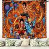 Anime One-Piece Wall Tapestry Aesthetic Wall Hanging Printed Fabric Blanket Decorative Tapestries for Bedroom Living Room Home Decor