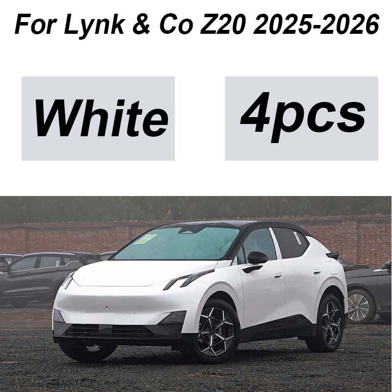 Для аксессуаров Lynk & Co Z20 2025 2026 4 шт. Окрашенные передние брызговики Защитные щитки от грязи Задние грязезащитные щитки Расширители крыльев Колеса Автоаксессуары