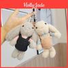 Chaveiro de Coelho de Desenho Animado Adorável Brinquedo de Pelúcia Com Orelhas Grandes Perfeito Para Presentes e Colecionáveis