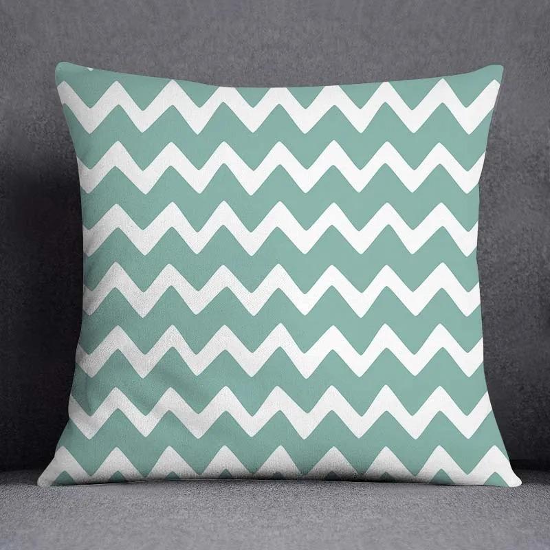 Fresh Geometric Print Pillowcase Interior Decoration Office Living Room Home Pillowcase