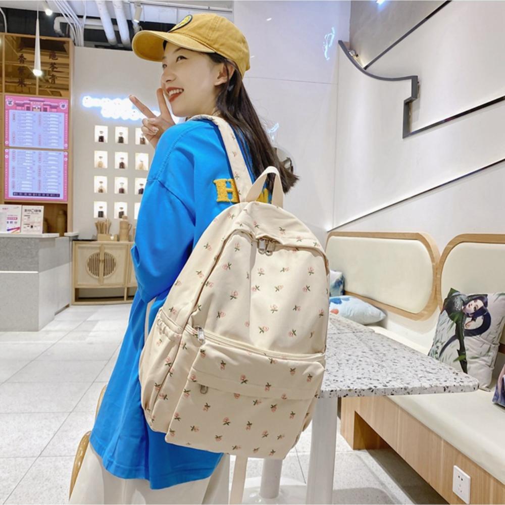 Großkapazität Mode Rucksack Blumen Umhängetasche Reise Rucksack Schüler Schultasche Outdoor
