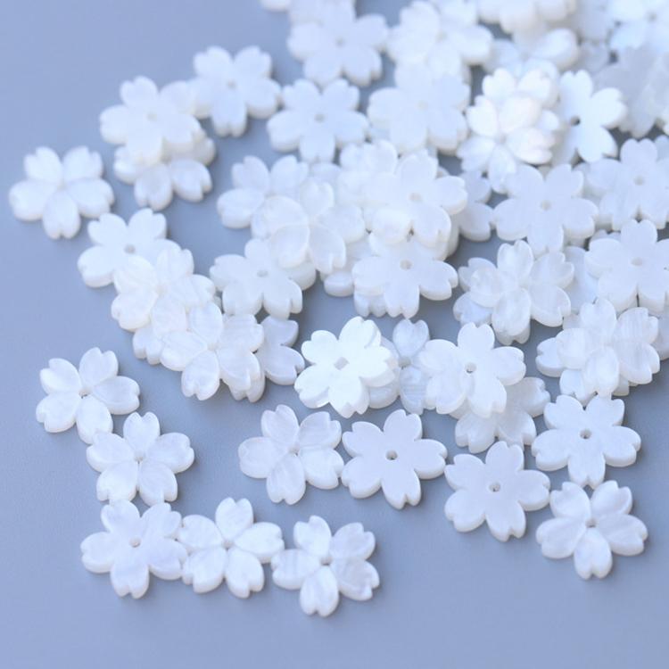 10-50pcs 12mm Resin Flower Petal Beads Sakura Charms Pendants Loose Spacer Bead for DIY Jewelry Buttons Hairpin Handmade