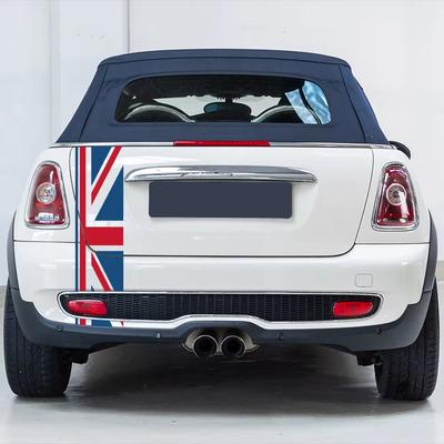 Car Rear Trunk Union Jack Decor Decal Stickers For Mini Cooper One JCW S Clubman F60 R60 R55 Countryman Car Styling Accessories