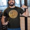Lustiges Bitcoin T-Shirt Kryptowährung Tropfendes Logo Aufgedrucktes Geschenk Unisex T-Shirt Top