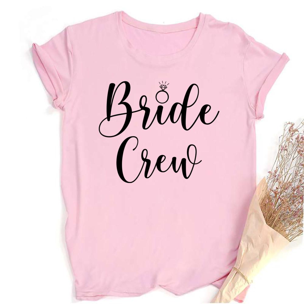 Bachelorette Party Shirt Woman's JGA T-Shirt Bride Crew Team Bride Tee Wedding Gift for Brides Engagement Aesthetic Clothes