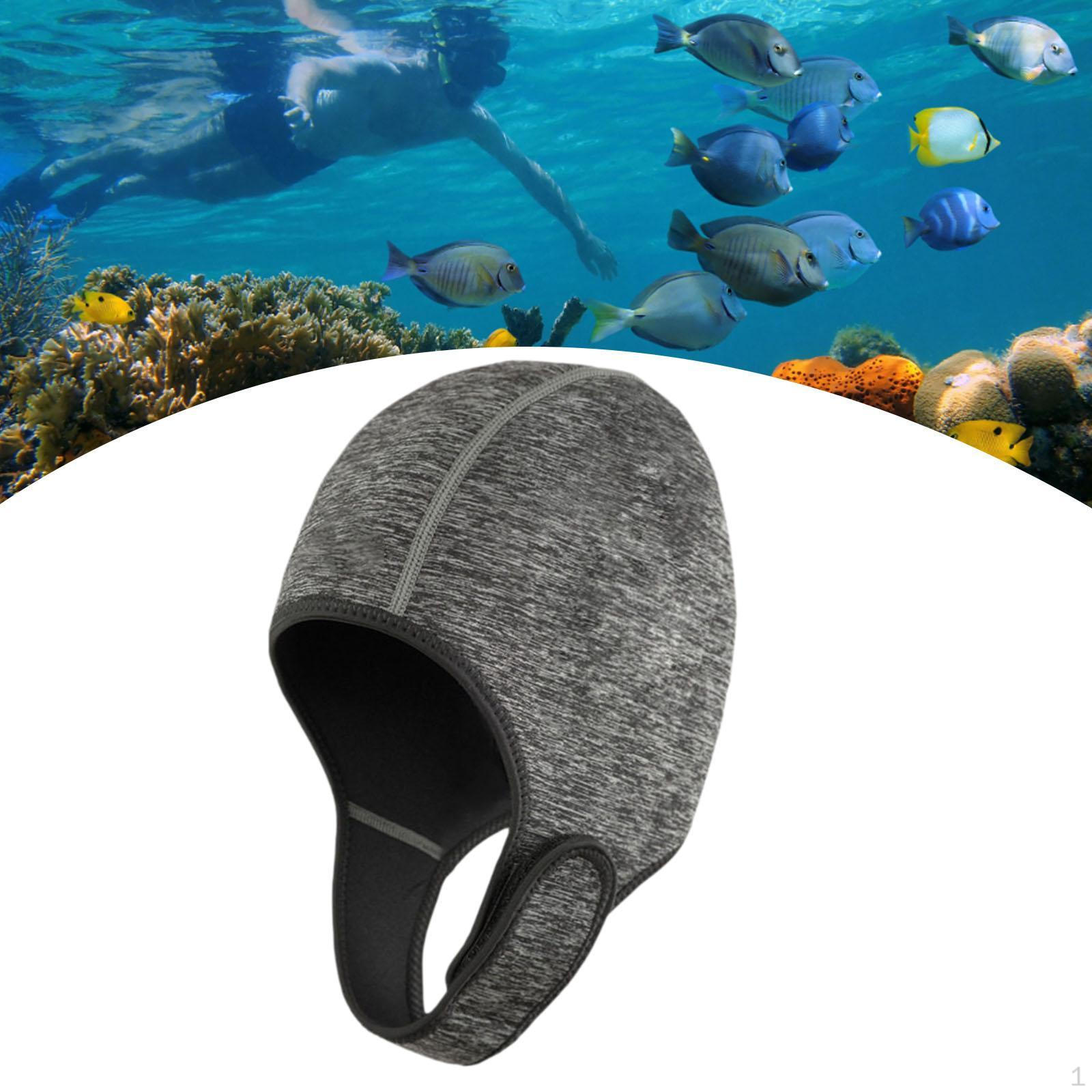 Diving Hood Scuba 2mm Adults Keep Warm Headgear Swim Hat Swimming Cap for Underwater Kayaking