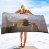 Oversized Microfiber Sand Free Towels Pool Beach Towels Quick Dry Beach Towel Chinese Style Beach Towel for Women and Men