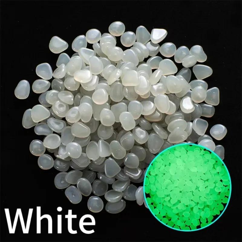 100-1000pcs Luminous Stone Garden Fish Tank Landscape Glow-in-the-dark Stone Decoration Artificial Fluorescent Color Goose Stone