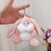 Big Fat Rabbit Bear Doll Pendant Accessories Doll Souvenir Gift Doll Ins Cute Ugly Cute Plush Pendant