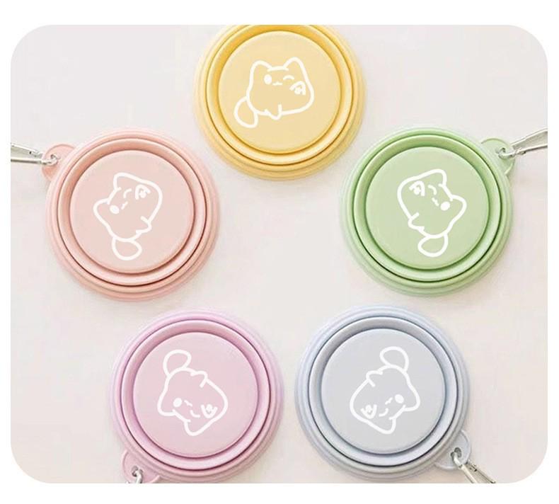 Portable Folding Silicone Dog Bowl for Outdoor Food and Water