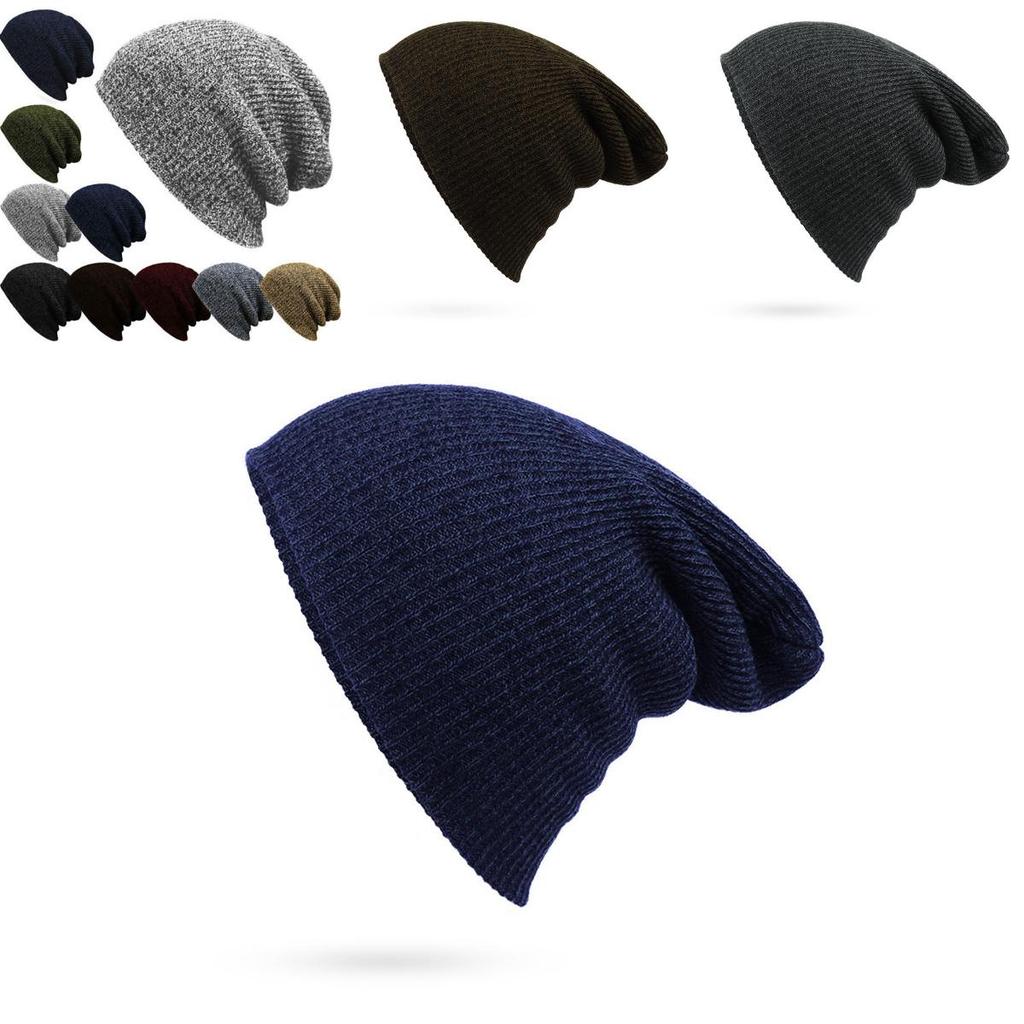 Premium Quality Men Women Unisex Knit Baggy Beanie Winter Hat With Timeless Design