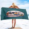 Schädel Strandtuch Mikrofaser Strandtuch für Fitnessstudio Reisen Fitness Spa Handtuch Damen Mädchen Blume Rose Schädel Große Strandtücher