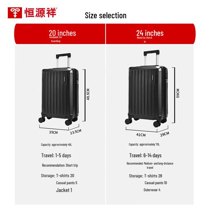 Hengyuanxiang HYX8082 Togi Travel Suitcase