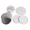 Multi-size Tinplate Badge Material with Safety Pin and Plastic Base, 100 Sets