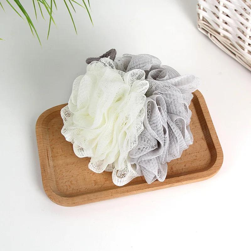 Large Size Bath Balls Rich Bubble Body Flower Bath Sponge Shower Brush Body Wash Scrubber Mesh Soft Brush Home Bathroom Supplies