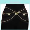 Fashion Butterfly Body Chain With Multilayer Metal Design For Adults